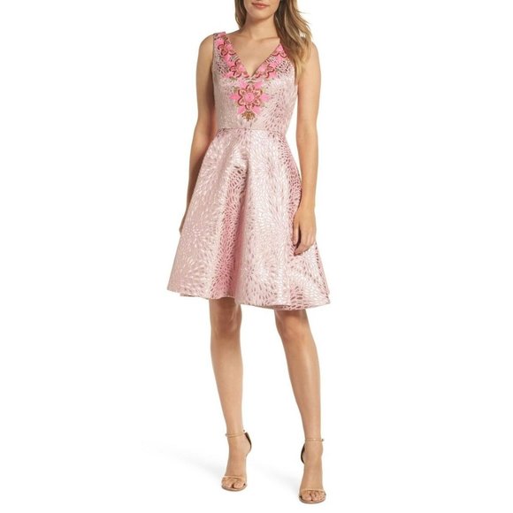 Lilly Pulitzer Dresses & Skirts - LILLY PULITZER Elaine Pink Tropics A Line Dress Size 2 NEW
